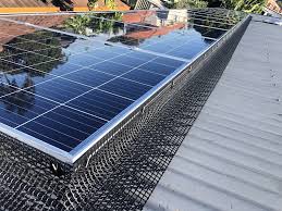 solar panel bird proofing provided by guttergorilla