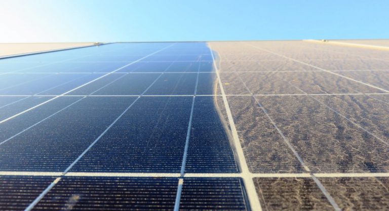 dirty solar panels