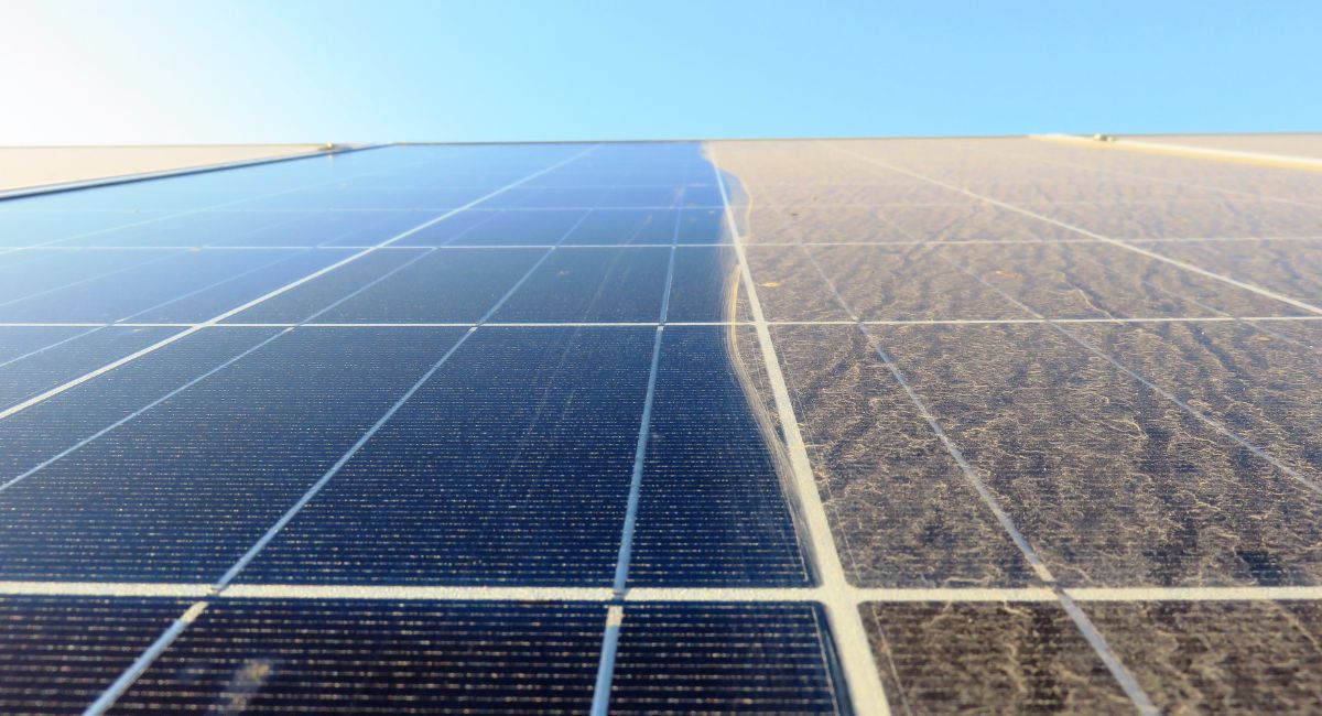 dirty solar panels