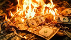 burning money
