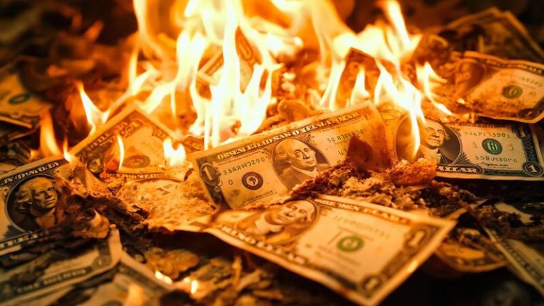 burning money